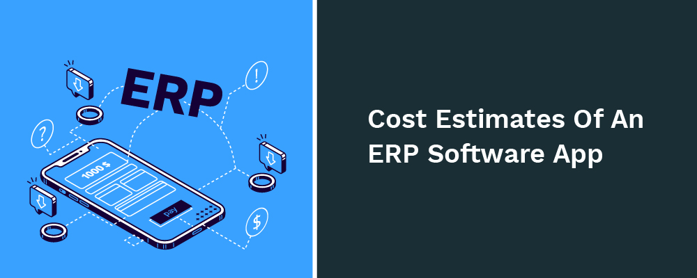 cost estimates of an erp software app