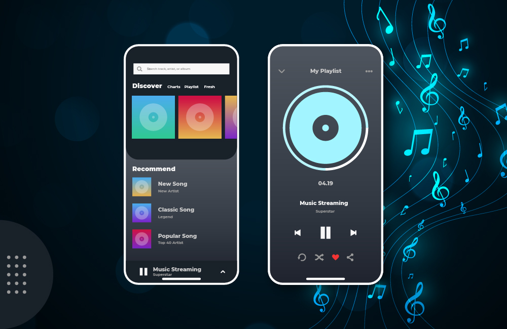music streaming app