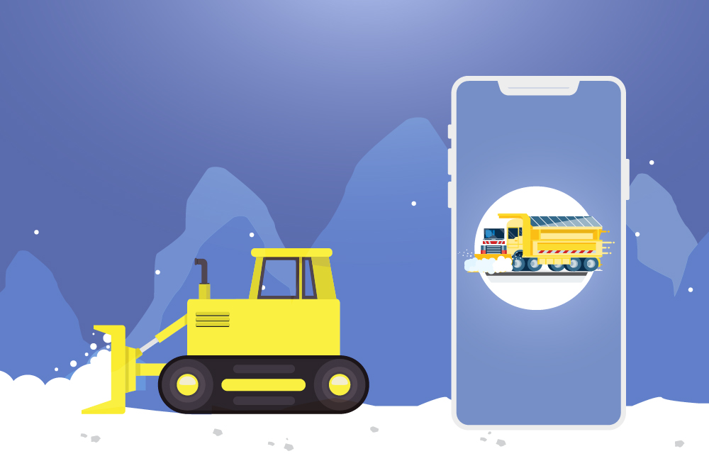 snow plowing app