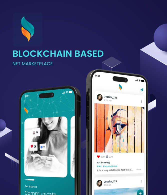 blockchain based nft marketplace app