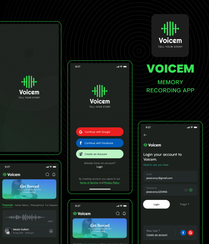 voicem memory recording app